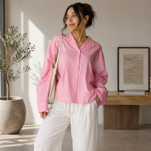 Pink strip shirt